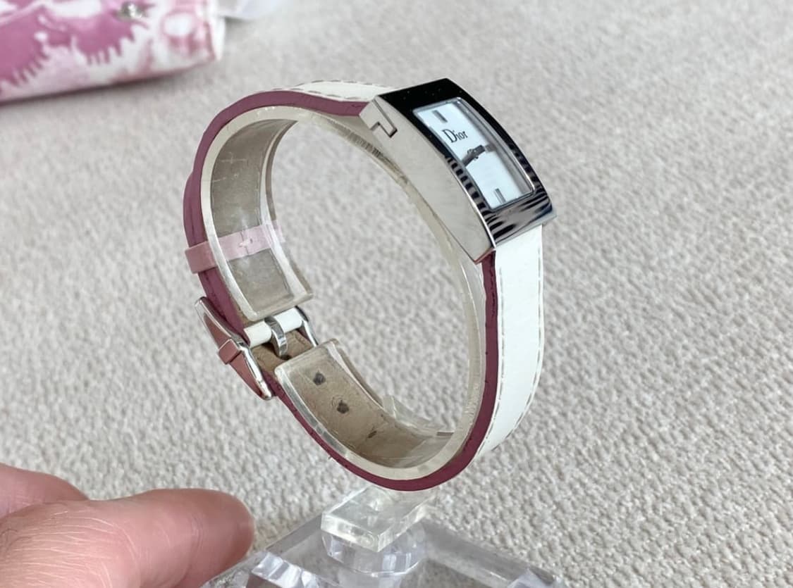 크리스찬 디올 마리스 화이트 자개 다이얼 쿼츠 상품이미지6