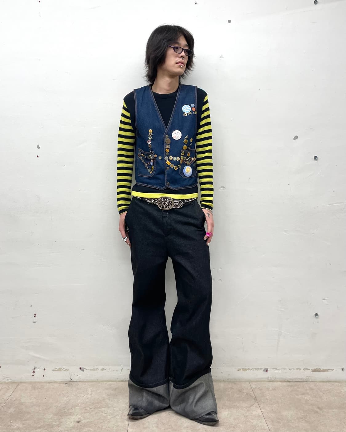 Korean Boy Scout Waffen Denim Best 상품이미지5