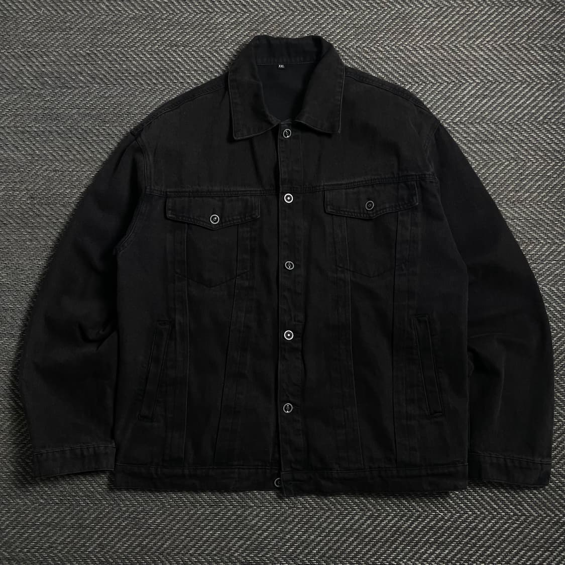 빈티지 흑청 데님 트러커 자켓y 4006 상품이미지2
