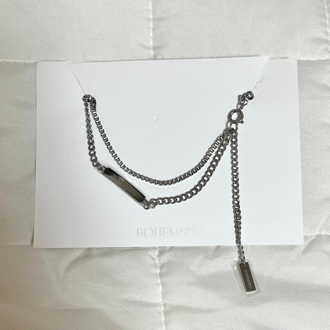 보헤미안서울 보헴서 레이어드 체인 목걸이 새상품 상품이미지2