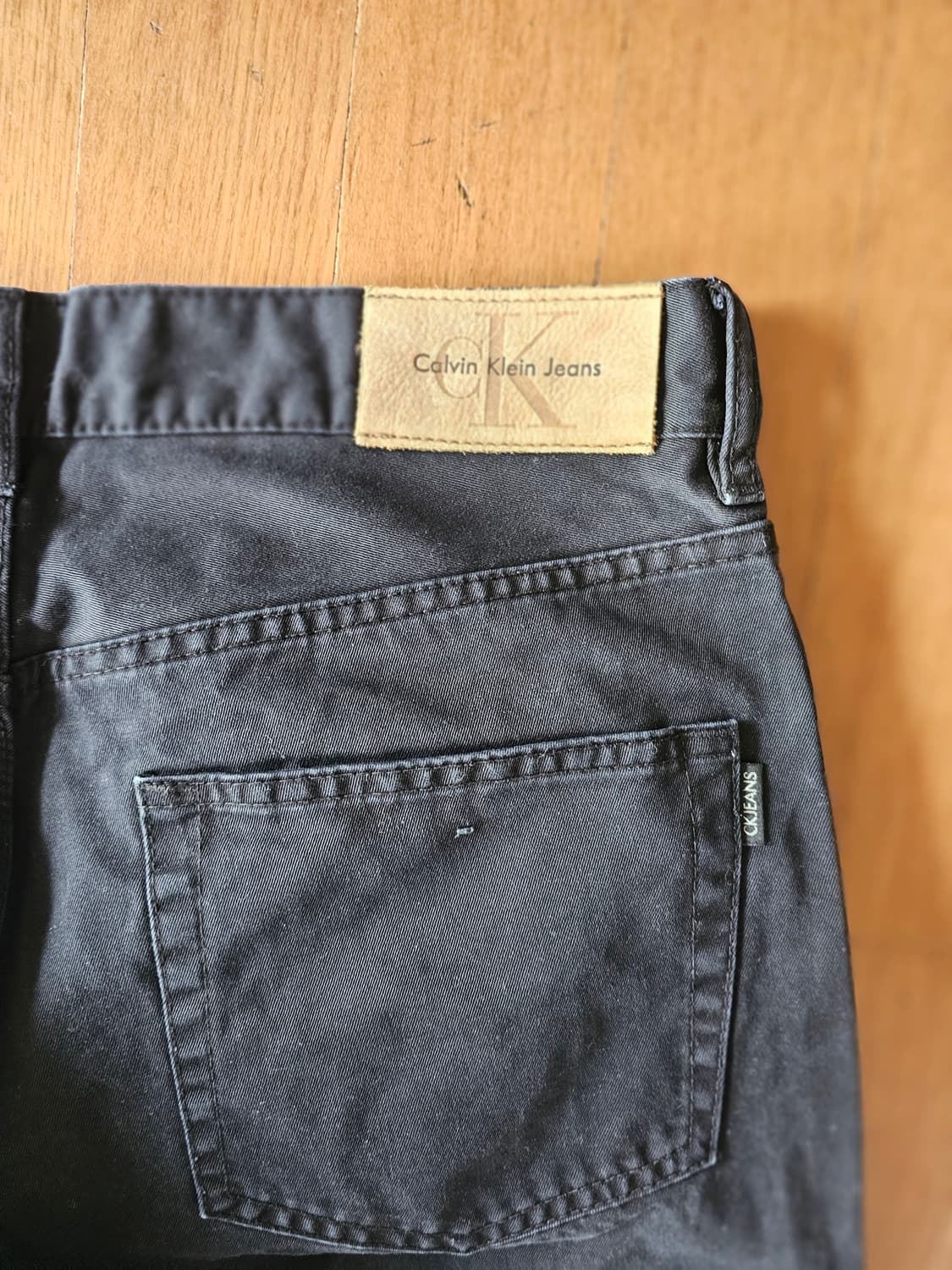 캘빈클라인 블랙 스트레이트 바지 W32 L34 상품이미지3
