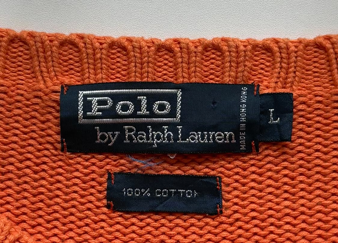Polo 폴로랄프로렌 빈티지 오렌지 니트 상품이미지4