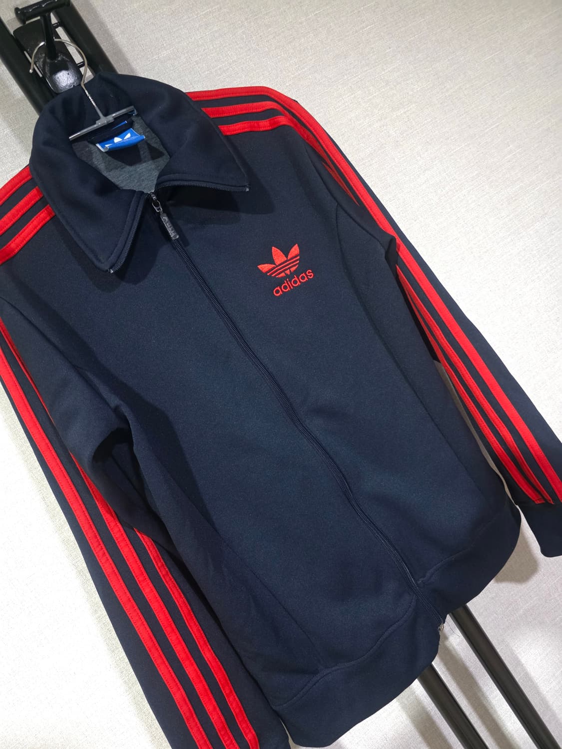 아디다스 네이비/레드 유로파 트랙탑 집업 95 상품이미지3