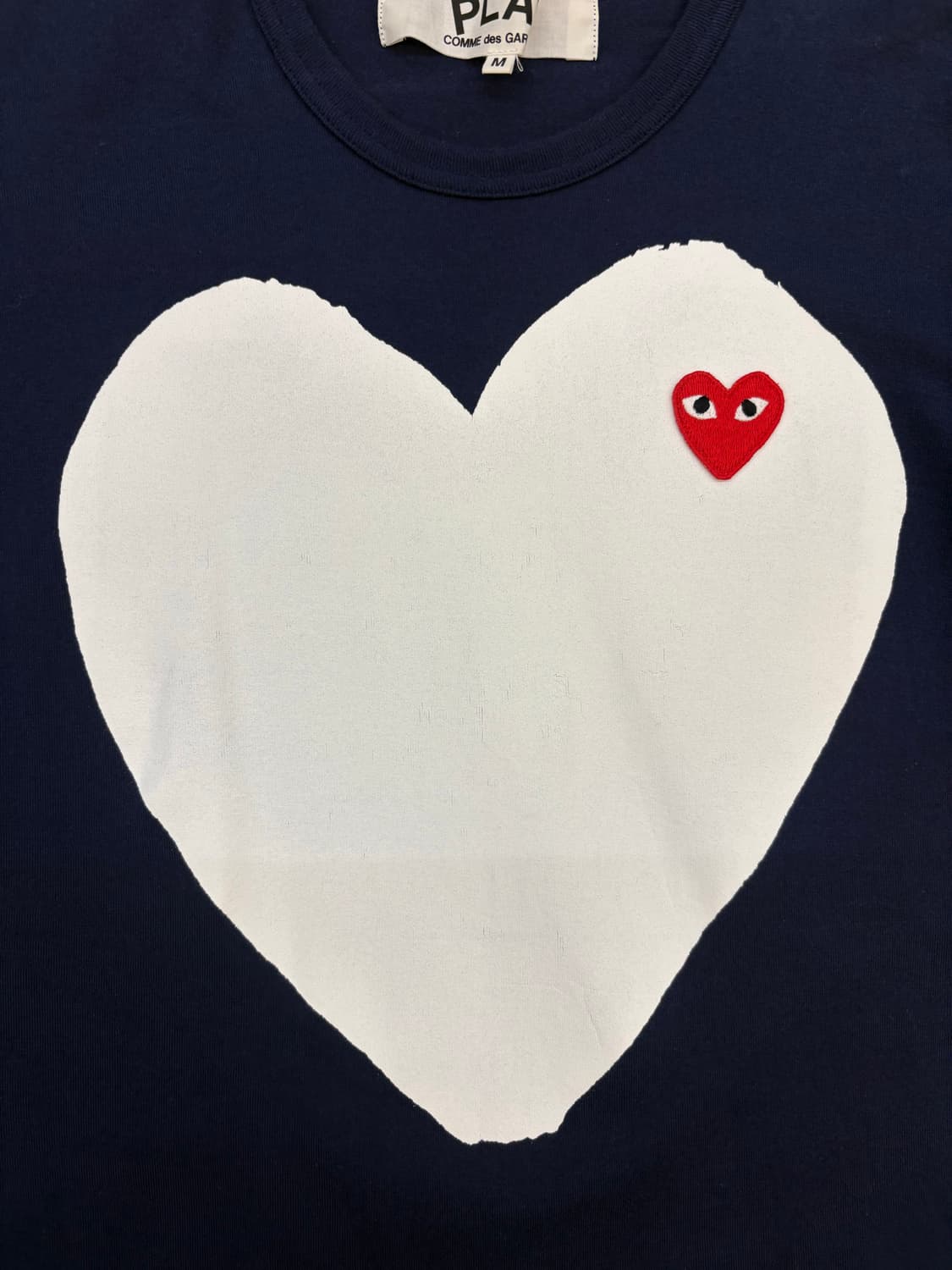꼼데가르송 PLAY 화이트하트 티셔츠 상품이미지5