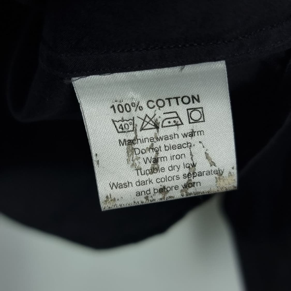 [버버리] 로고 자수 셔츠 블랙 M18400 상품이미지8