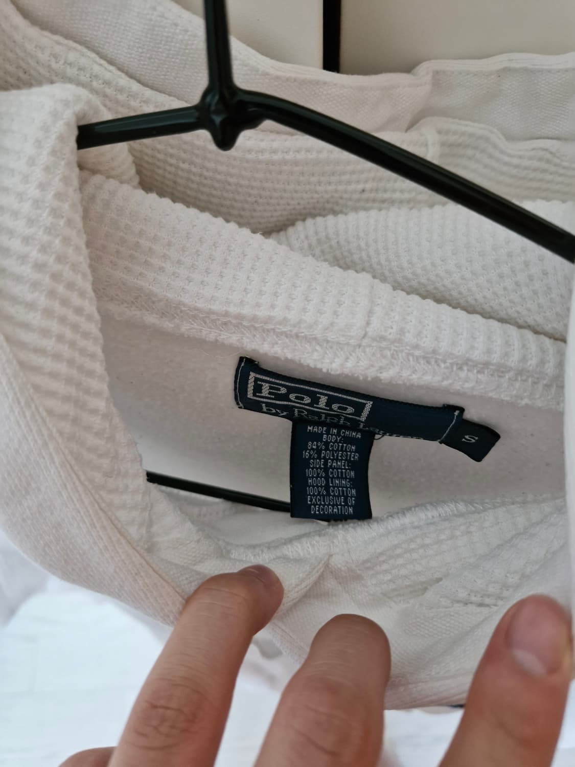 폴로 랄프로렌 빅포니 후드티 화이트색상 상품이미지2