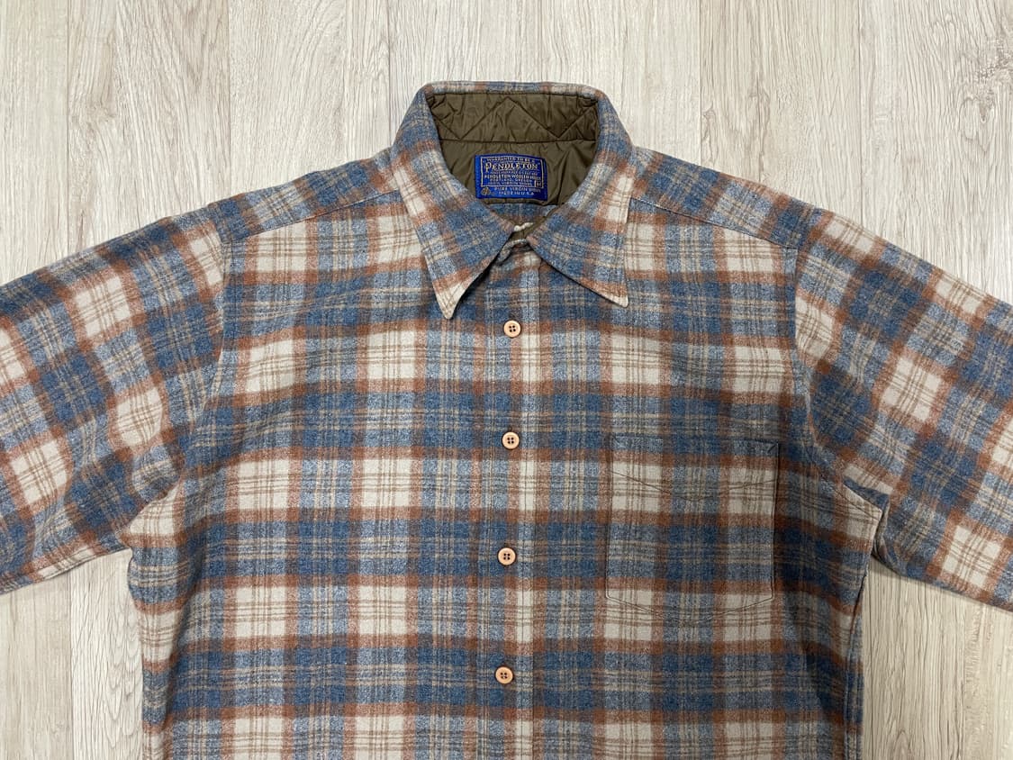 95) 70's 펜들턴 체크 울셔츠(미국제)RRL&LVC&폴로 상품이미지4