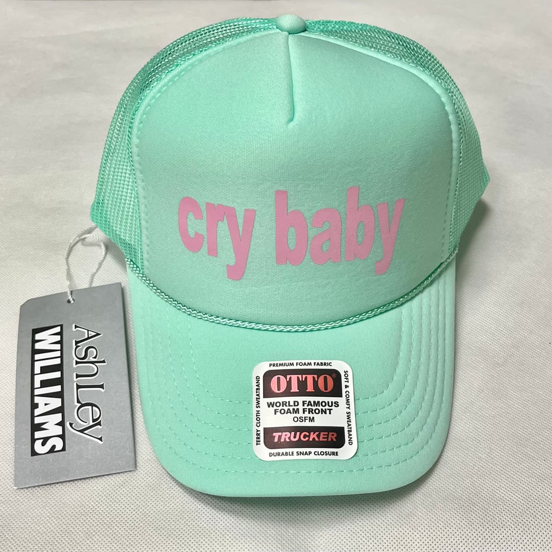 애슐리 윌리엄스 25fw 크라이 베이비 트러커 캡/민트 상품이미지1