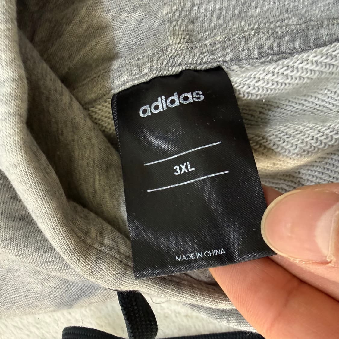 3XL 아디다스 그레이 후드티 0331T 상품이미지3