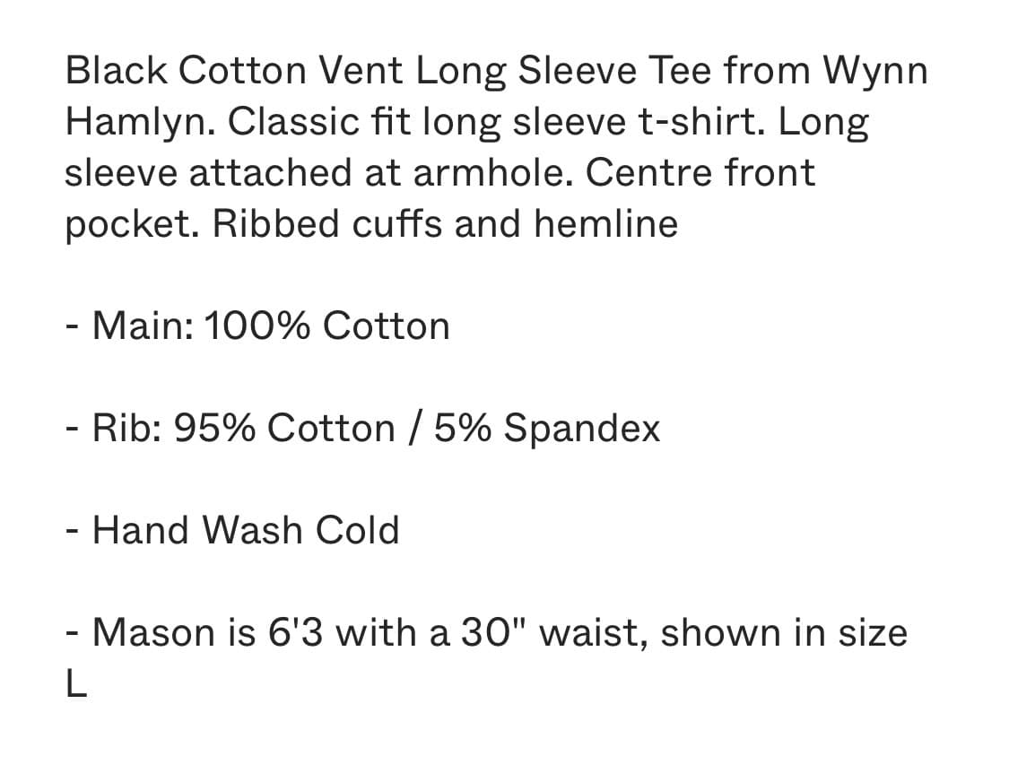 Wynn Hamlyn 롱 슬리브 티 상품이미지5