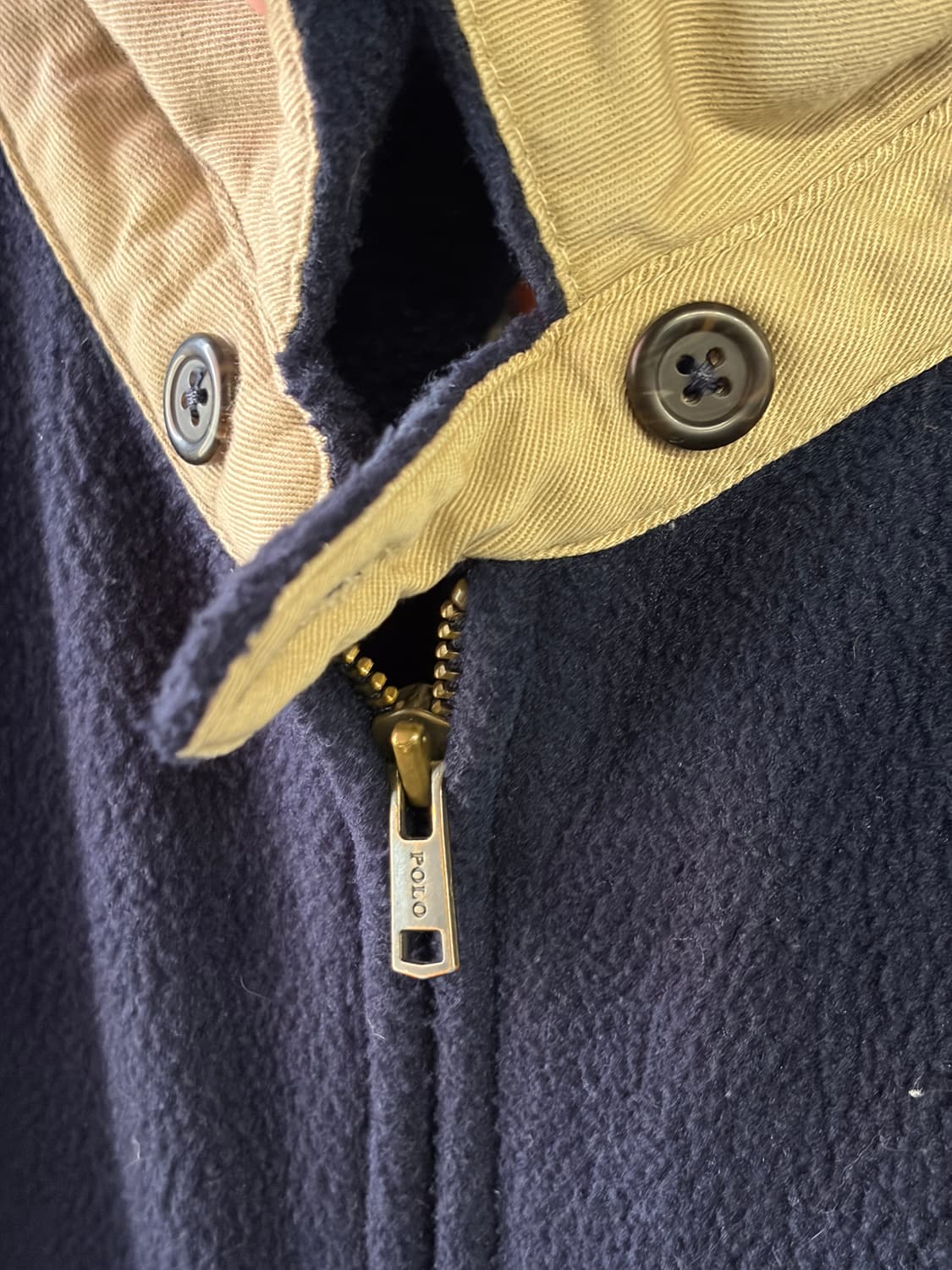 90s 폴로 랄프로렌 후리스 자켓 네이비 상품이미지4