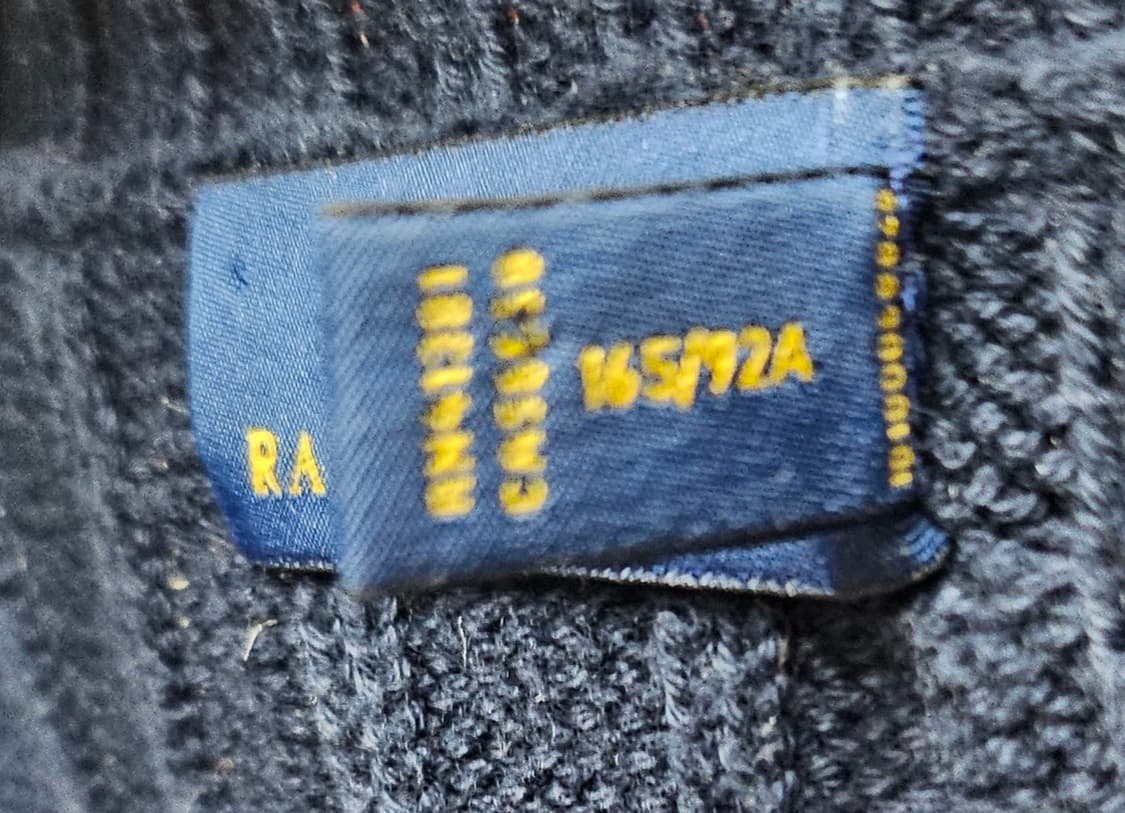 (90~95)M☆초대장급☆랄프로렌폴로 케이블꽈베기 [네이비] 브이넥니트 상품이미지3