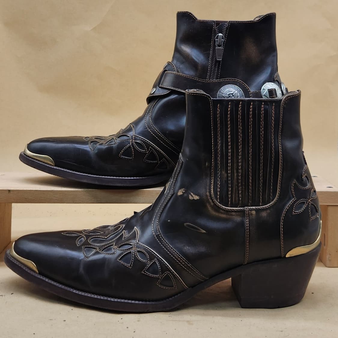 JUNRODEO 빈티지 웨스턴 부츠 275 굽6 상품이미지1