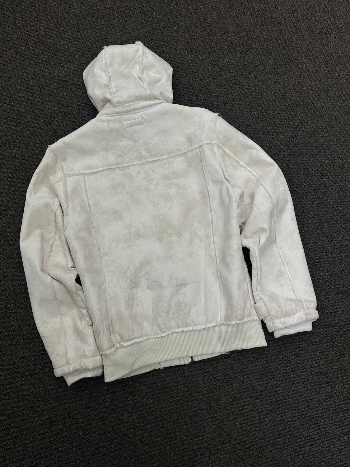 L)In the attic 빈티지 스노우 화이트 후드 코트 상품이미지7