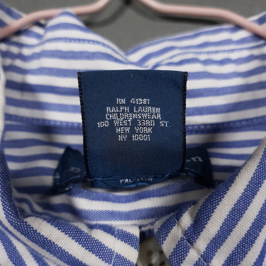 실측 L) 폴로 랄프로렌 멀티 포니 버튼다운 스트라이프 옥스포드 셔츠 상품이미지7