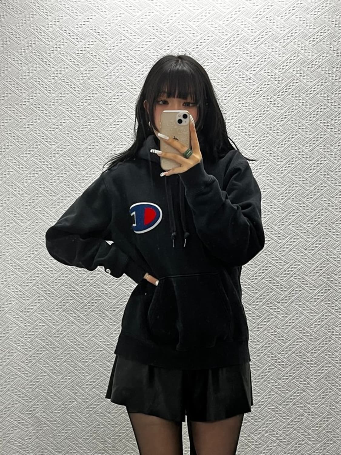 챔피온 올드스쿨 캐주얼 빈티지 빅부클로고 후드티 XL C10859 상품이미지2