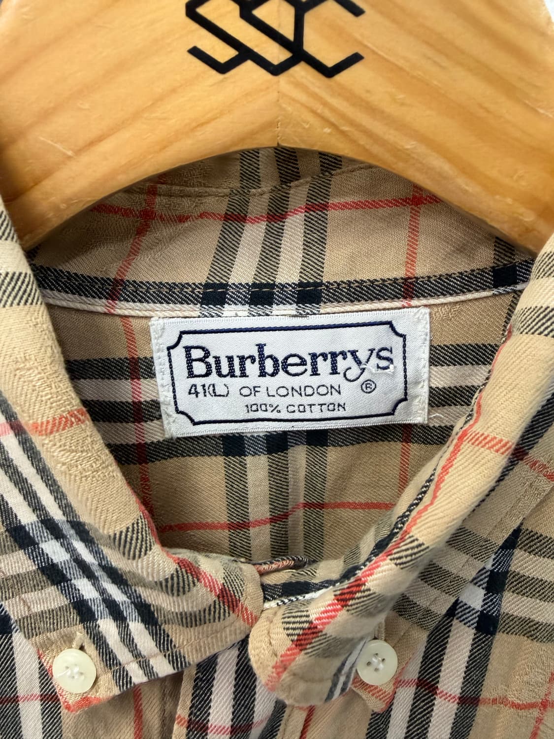 정품) 버버리 클래식 남성 노바체크 셔츠 L 상품이미지6