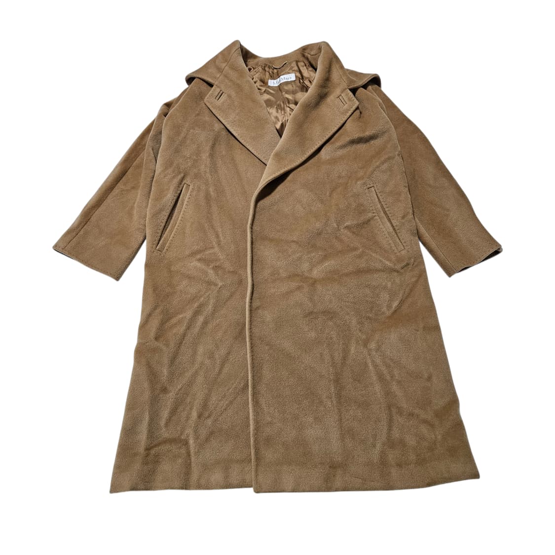 막스마라 원버튼 카멜 후드 코트[40] 상품이미지1
