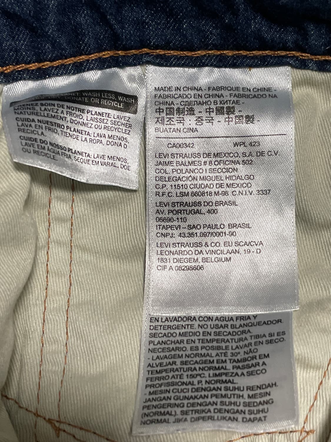 리바이스 505 레귤러 핏 프리미엄 빅E 데님 쇼츠 청반바지 상품이미지7