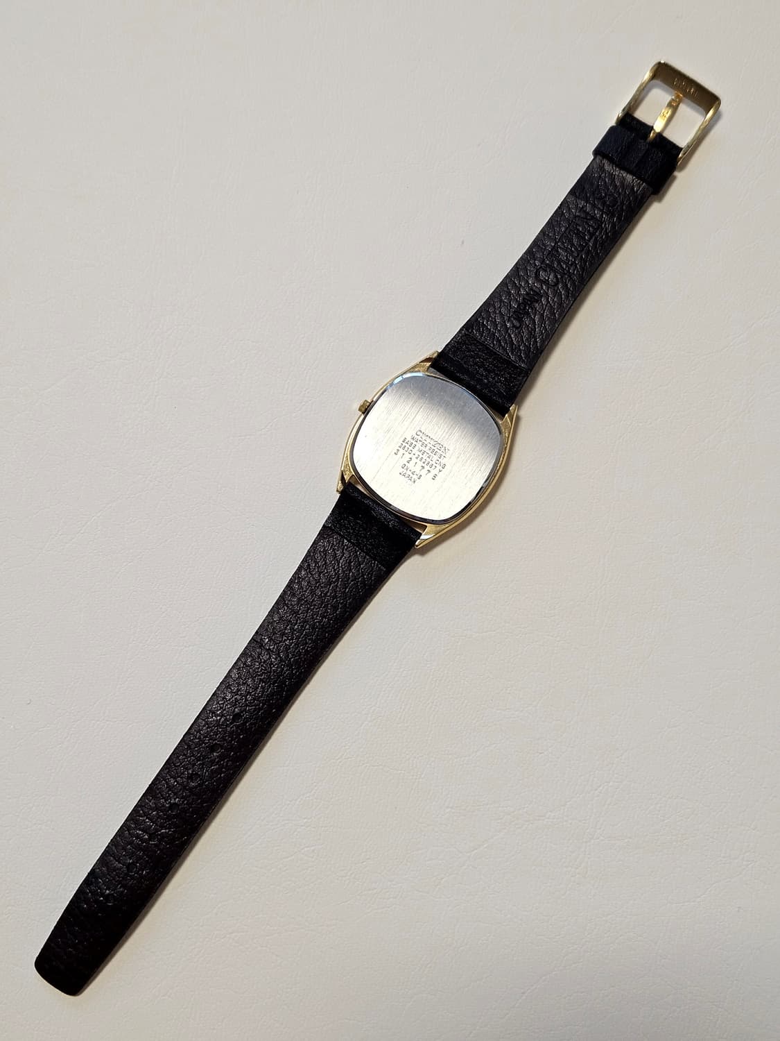 빈티지 시티즌 금장 쿼츠 가죽 시계 상품이미지7