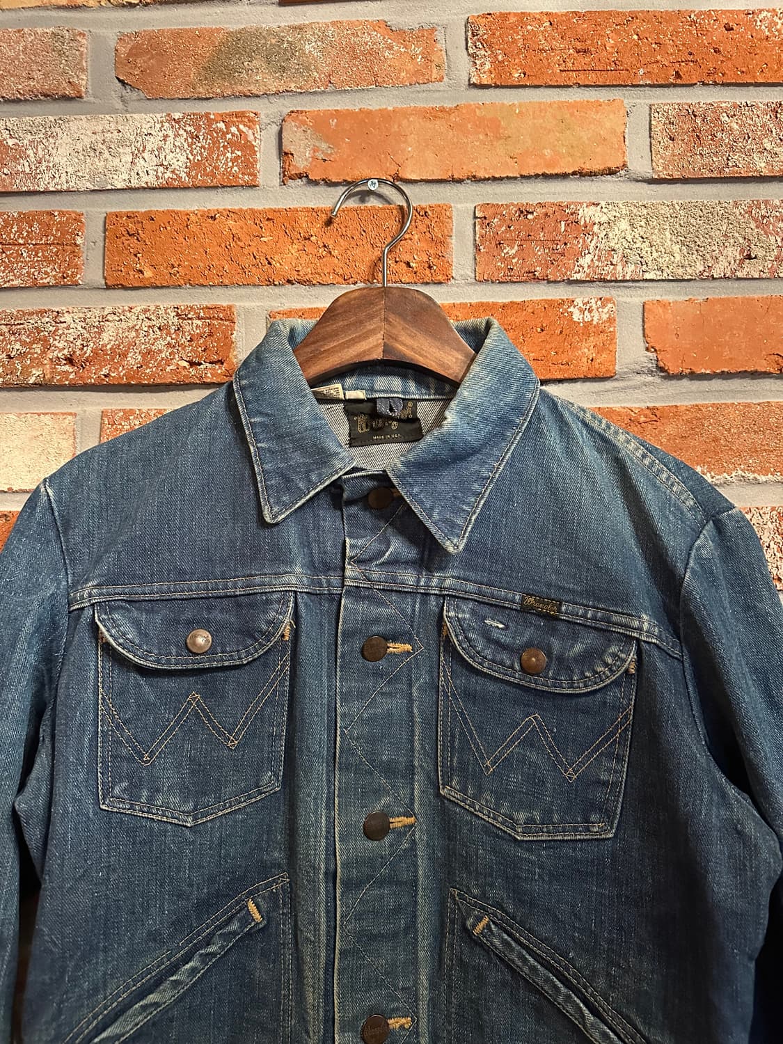 70s USA 빈티지 랭글러 124MJ 데님 자켓 상품이미지4