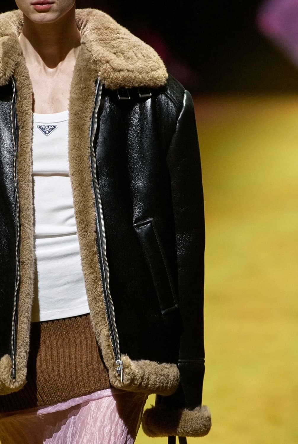 프라다 오버사이즈 무스탕 상품이미지3