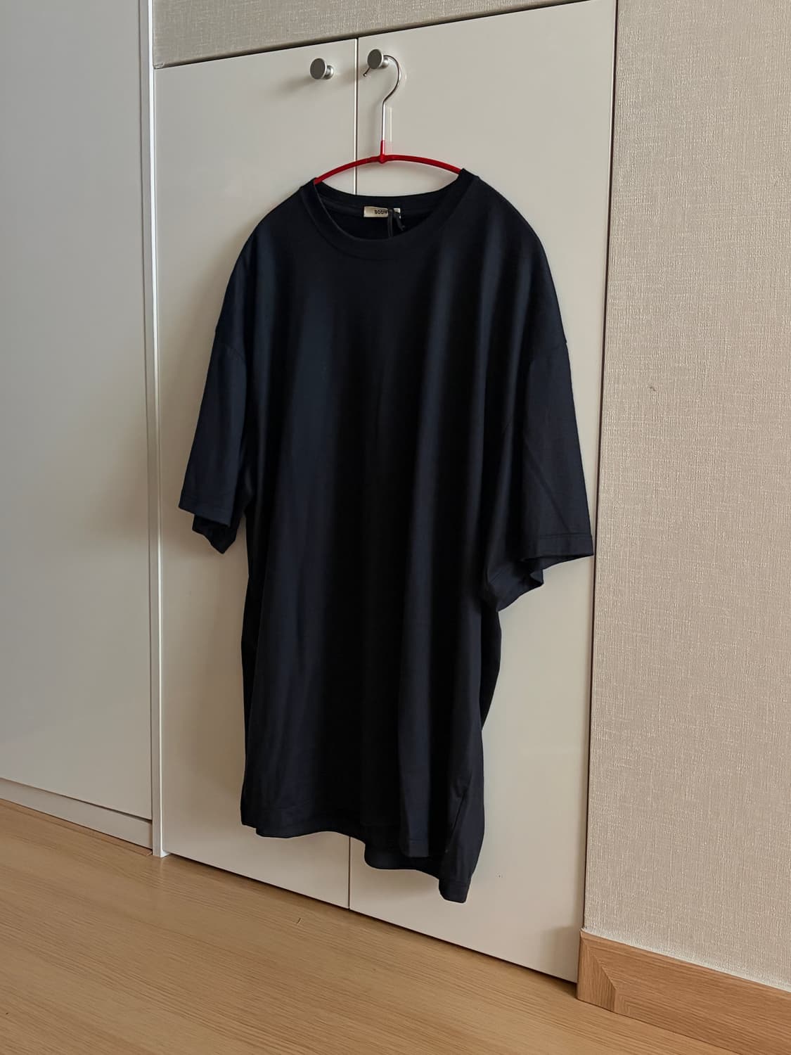 보디_캐시미어 cashmere100% 티셔츠 다크 네이비 상품이미지3