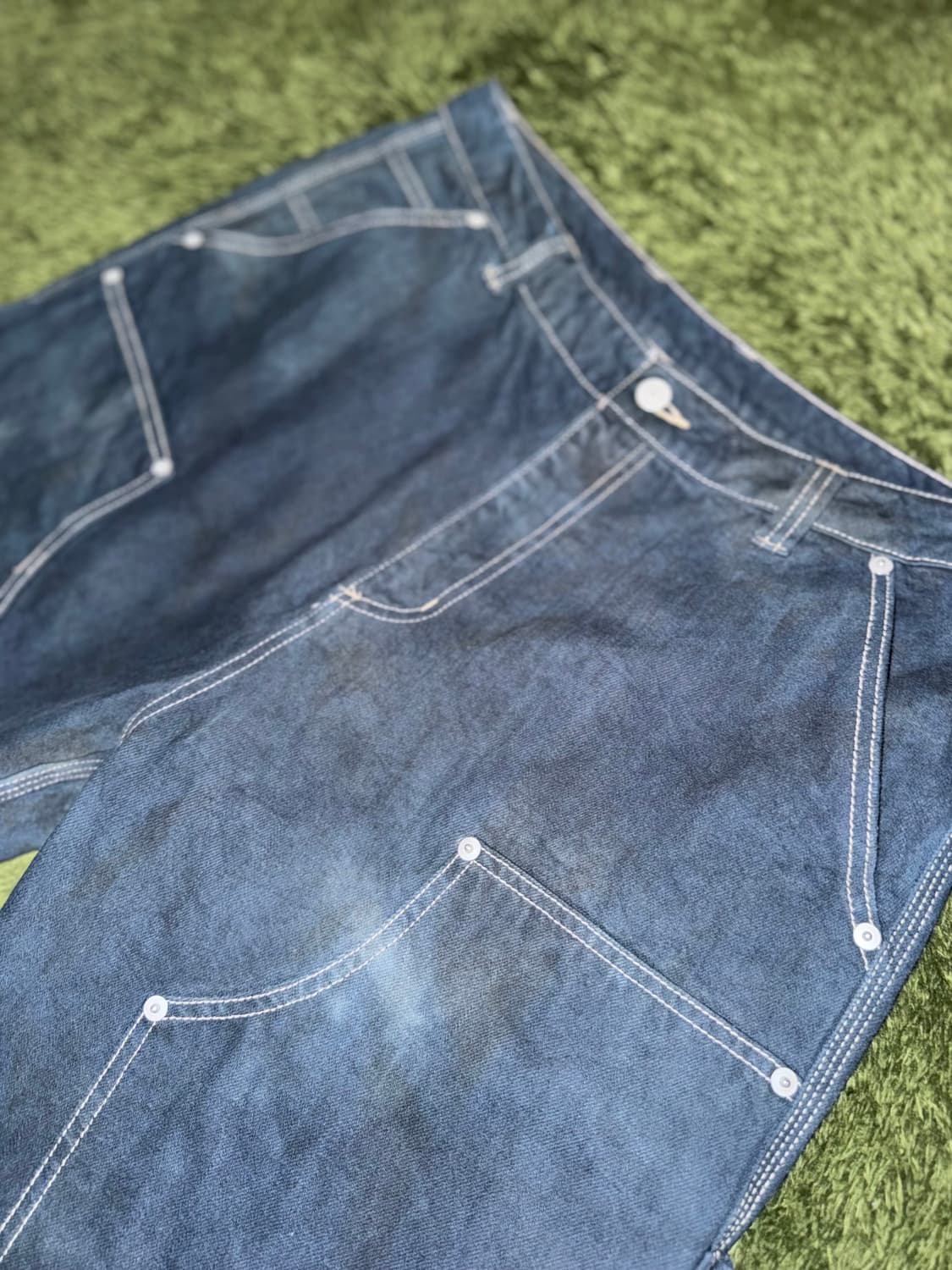 [XL] 펜필드 핸드 다잉 루즈핏 코튼 더블니 워크팬츠 상품이미지2