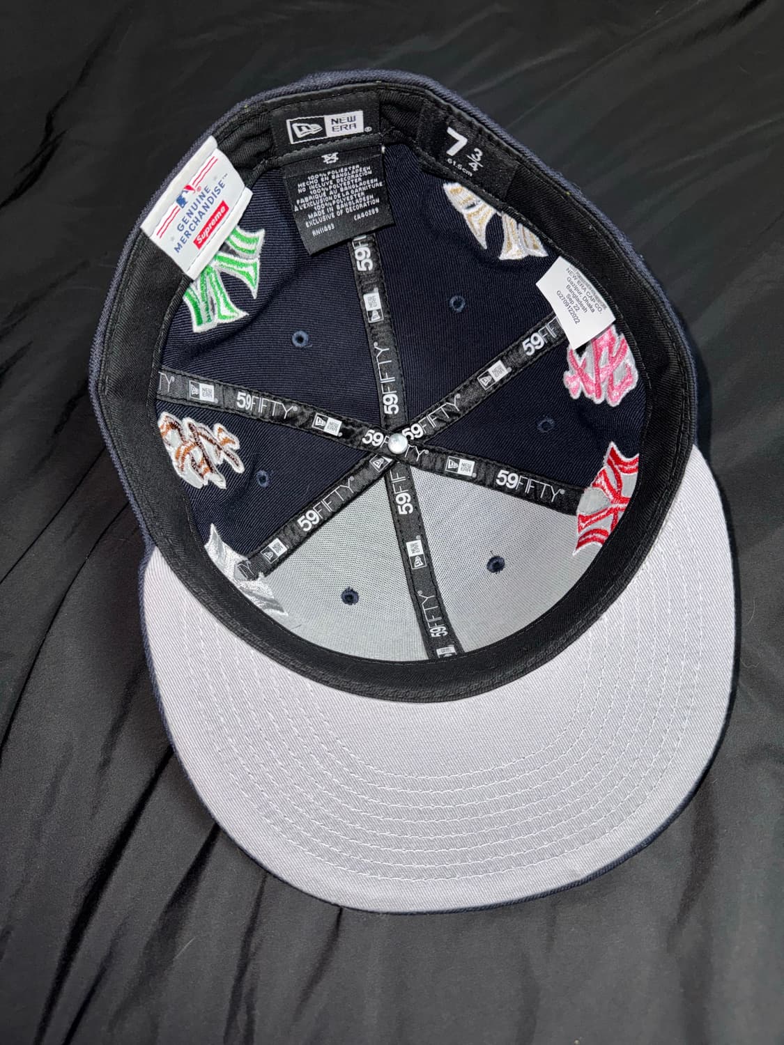 [734] 22FW 슈프림x뉴옥 양키즈 간지 뉴에라 캡 [Navy] 상품이미지6