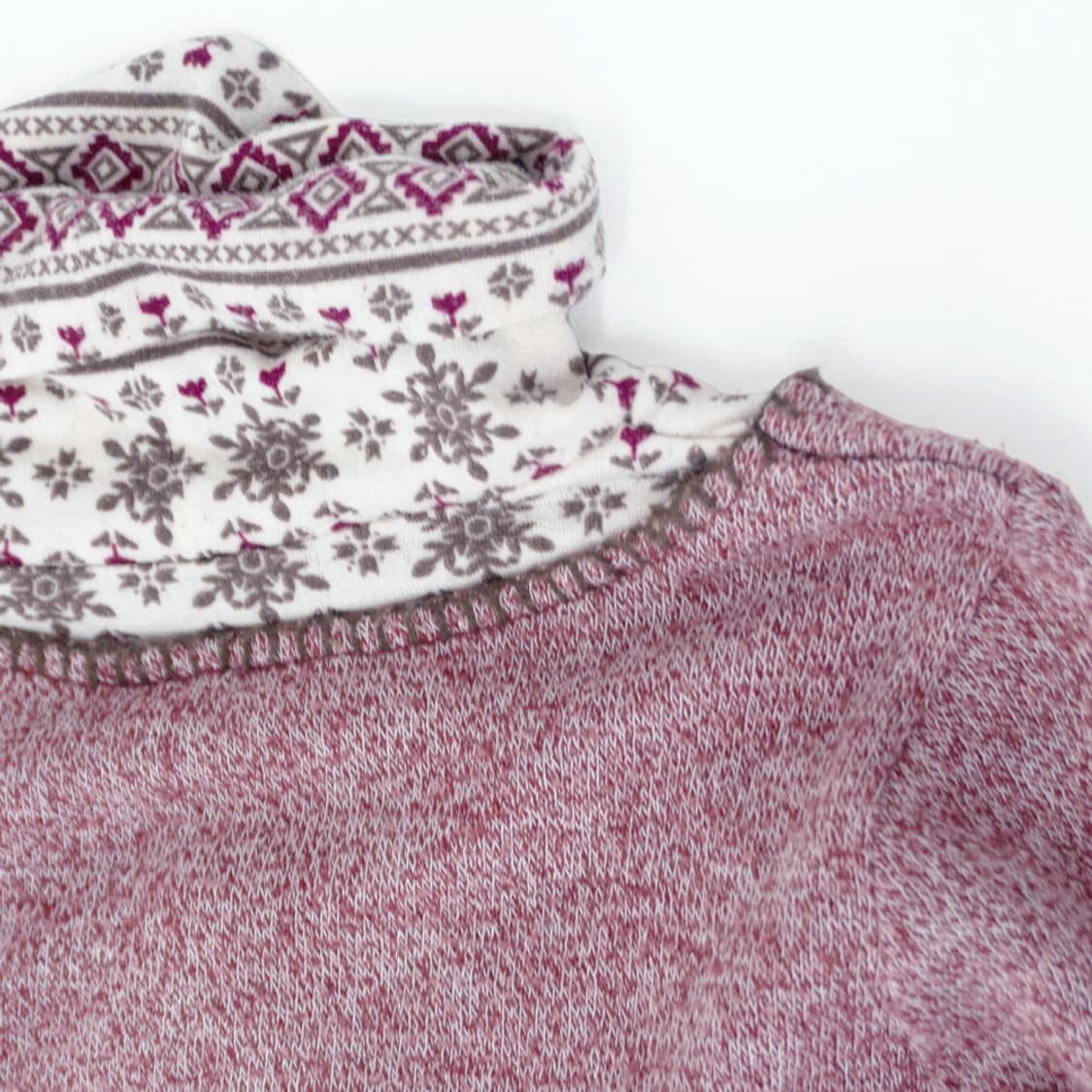 눈꽃 패턴 레이어드 탑 상품이미지7