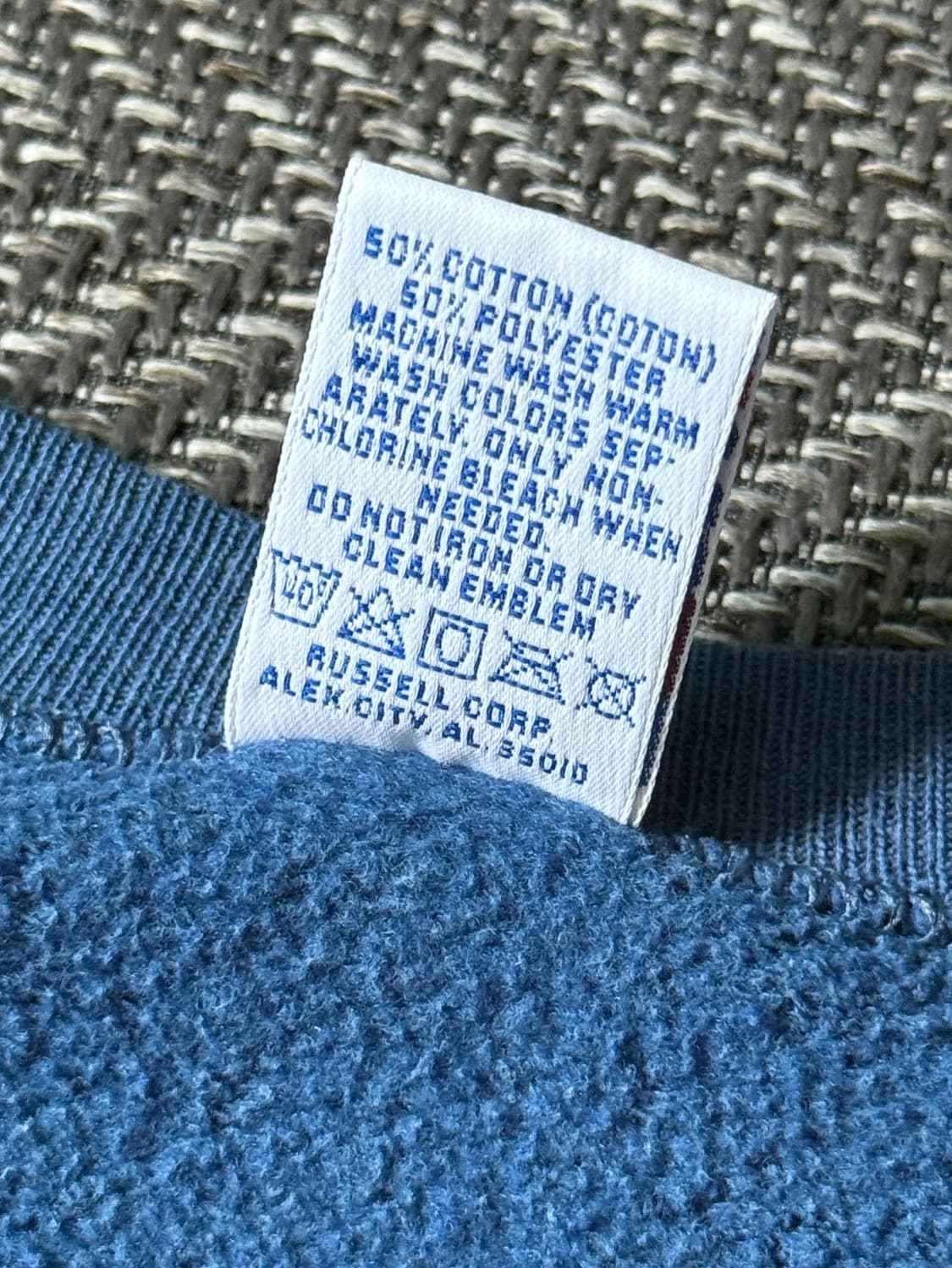 90s USA 러셀 애슬레틱 블랭크 빈티지 스웻셔츠 (105-108) 상품이미지4