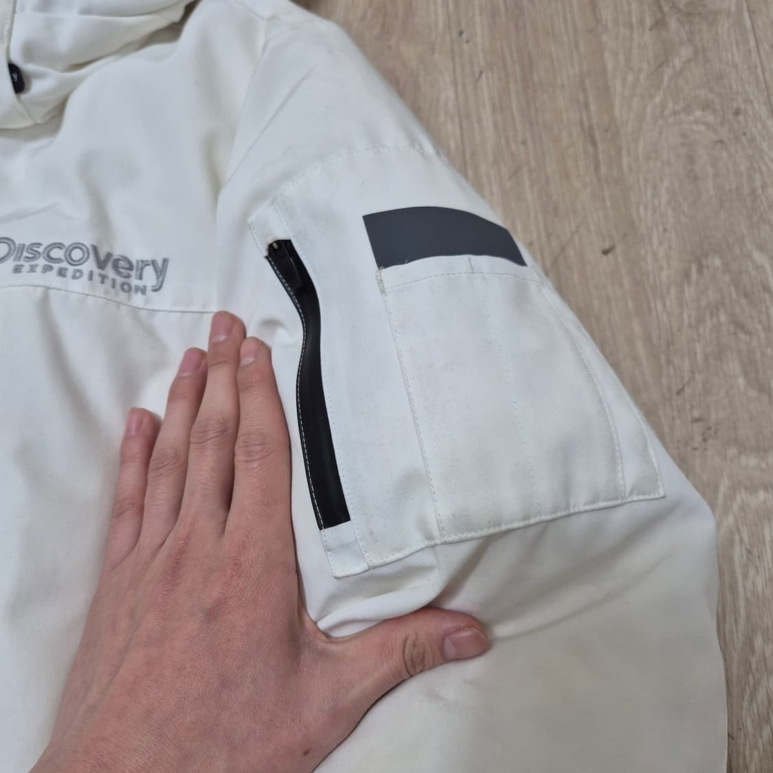 디스커버리 덕다운 후드 숏패딩 점퍼 M(95) 상품이미지5