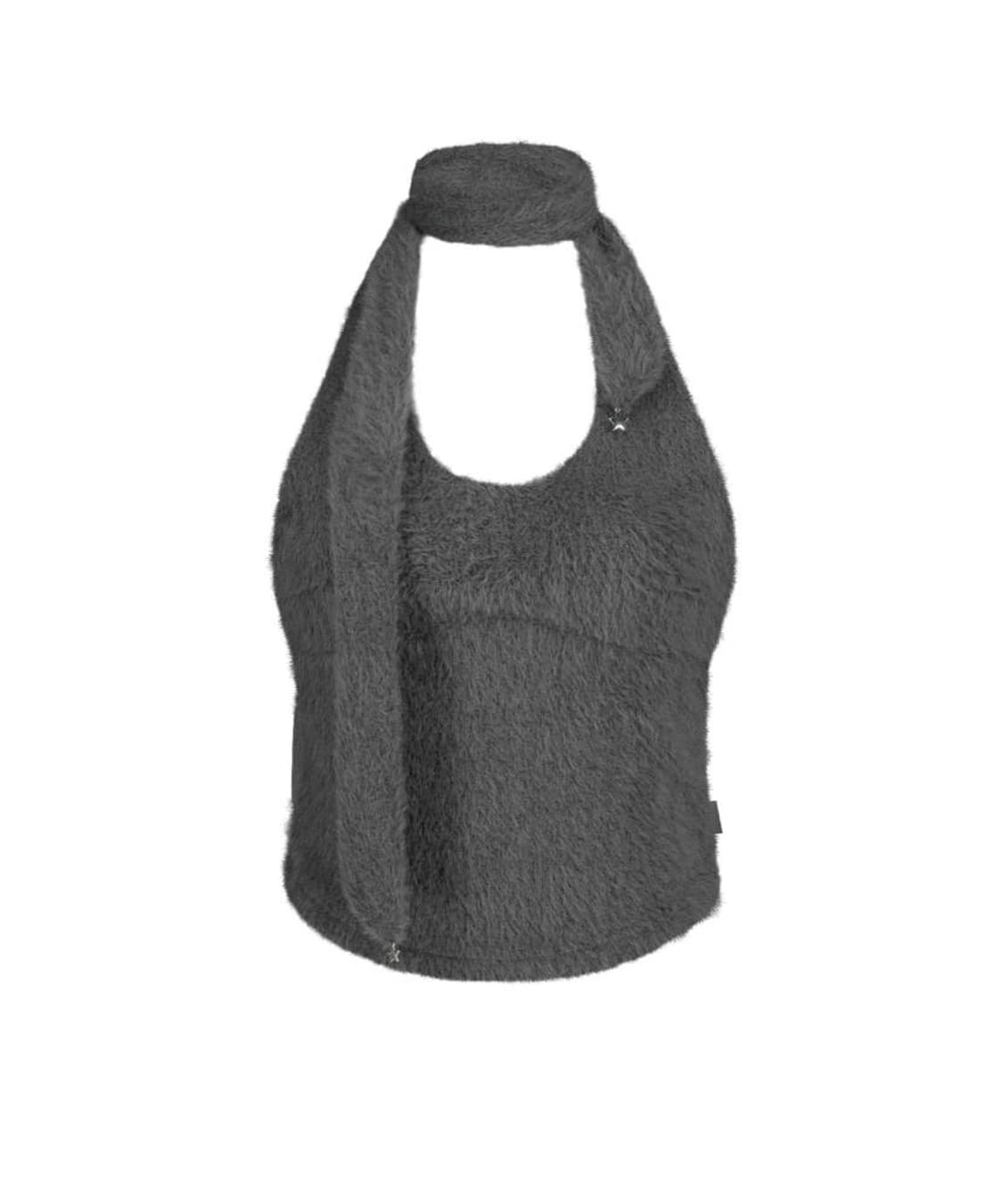 OJOS Muffler Knit Halter Top 상품이미지1