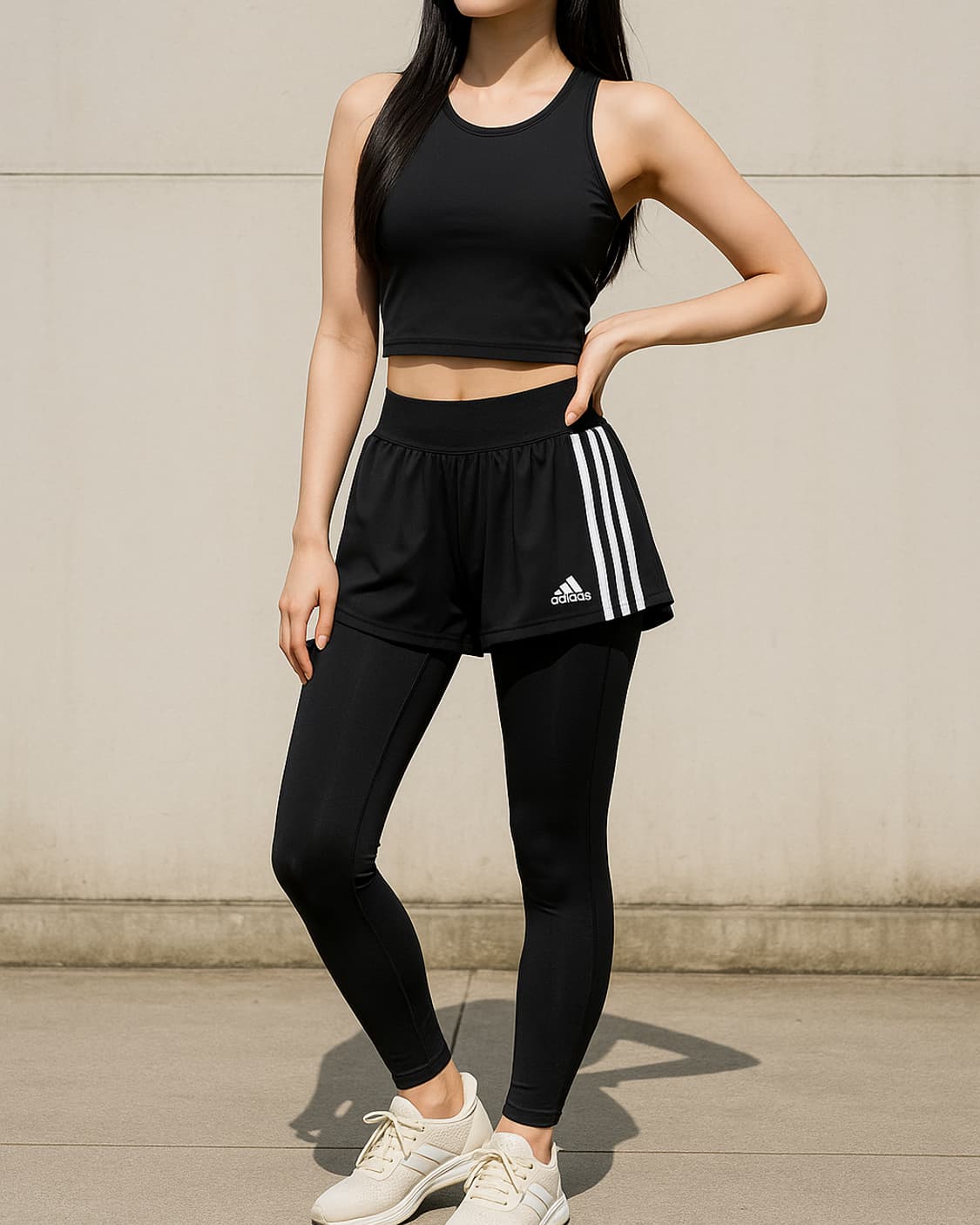 아디다스 와드 투인원 반바지 레깅스_100 상품이미지1