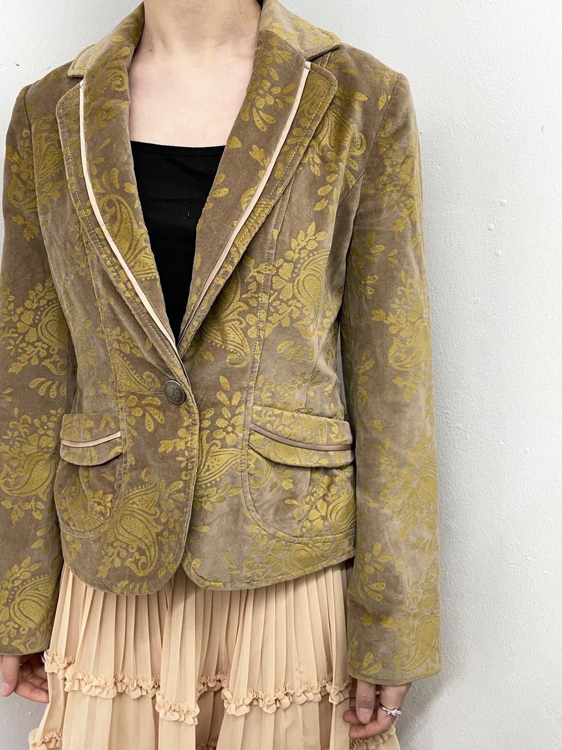 오리엔탈 벨벳 버튼 자켓 상품이미지4