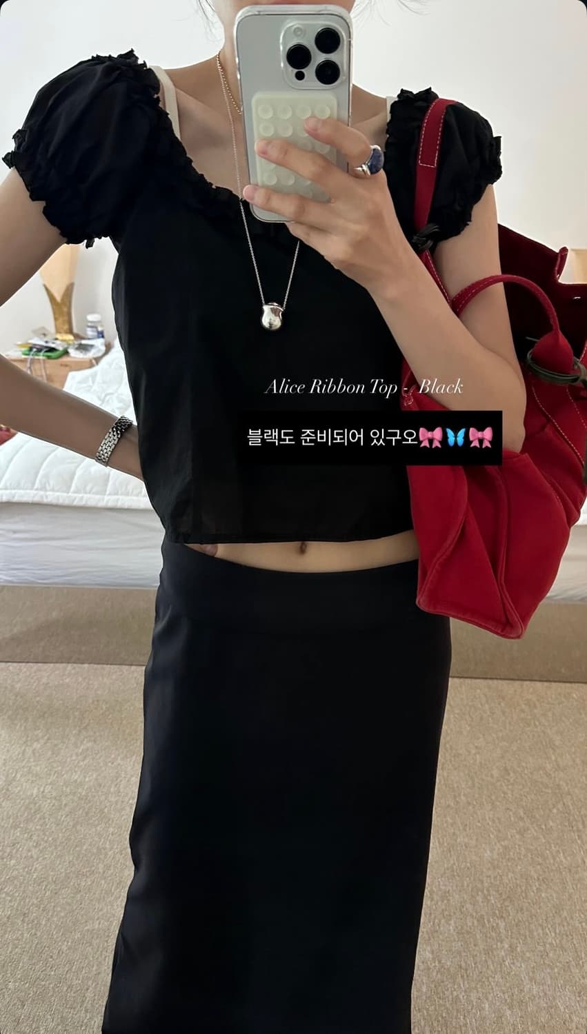 리본빛 앨리스 리본 탑 ribbonbit Alice ribbon top 상품이미지5