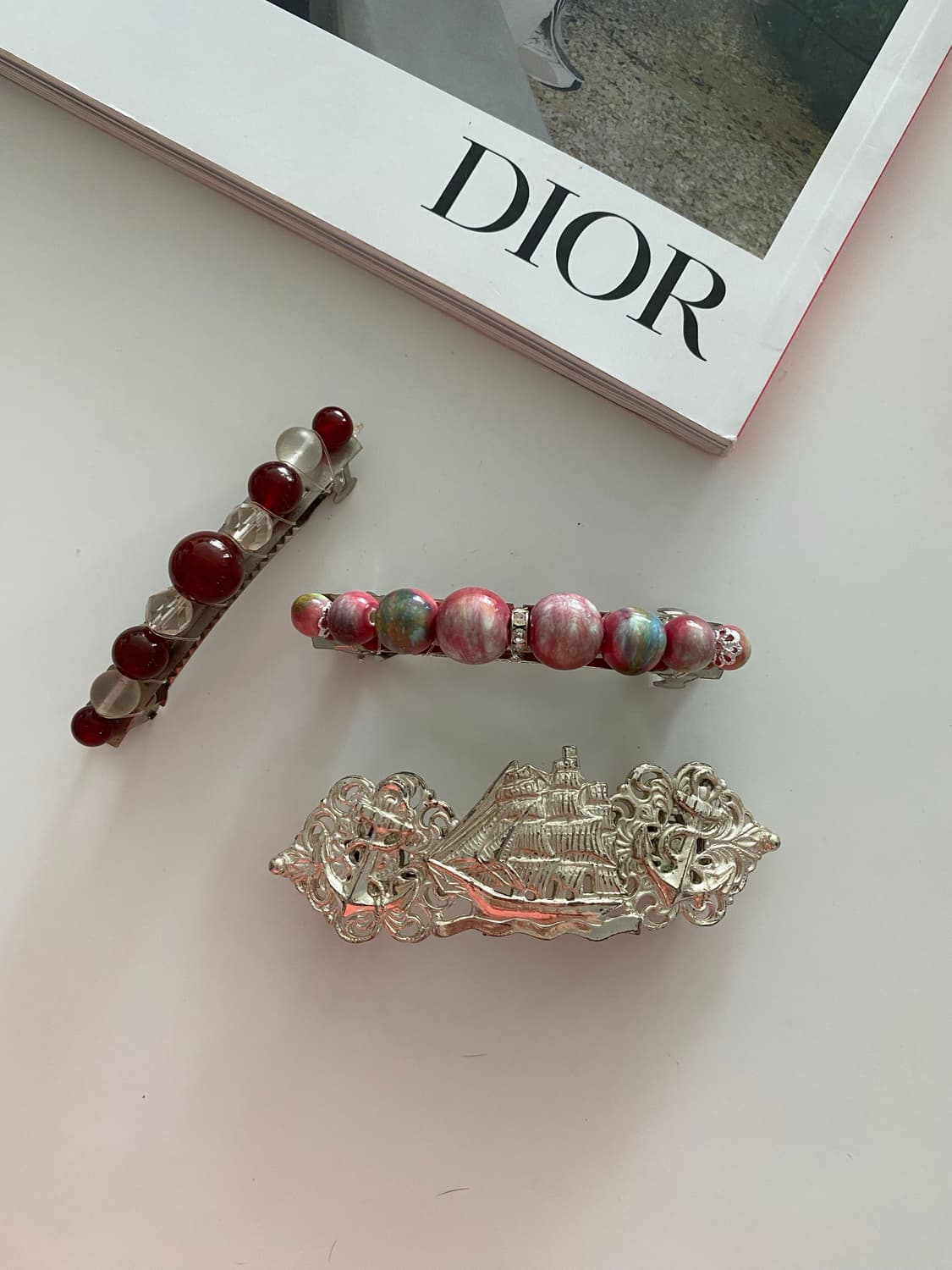 빈티지 헤어핀 3종세트 상품이미지1