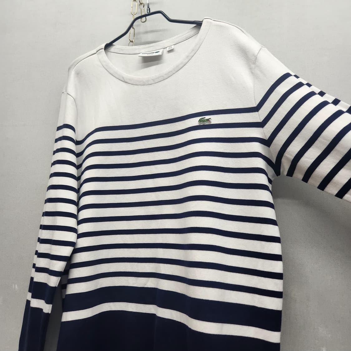 라코스테 스트라이프 로고 긴팔티 XL(XL) 상품이미지3