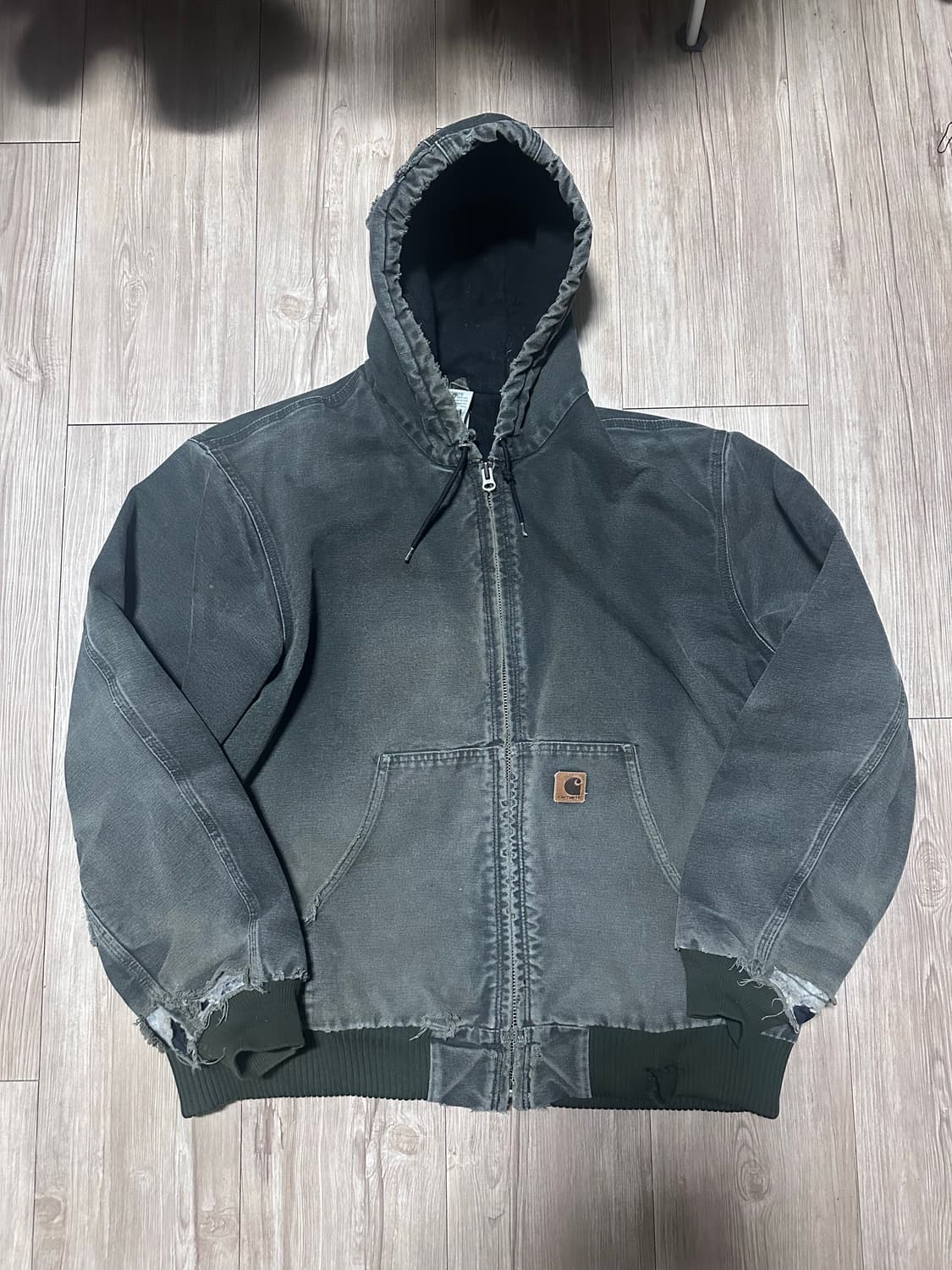 빈티지 칼하트 덕 액티브 자켓 모스그린 XL 상품이미지1