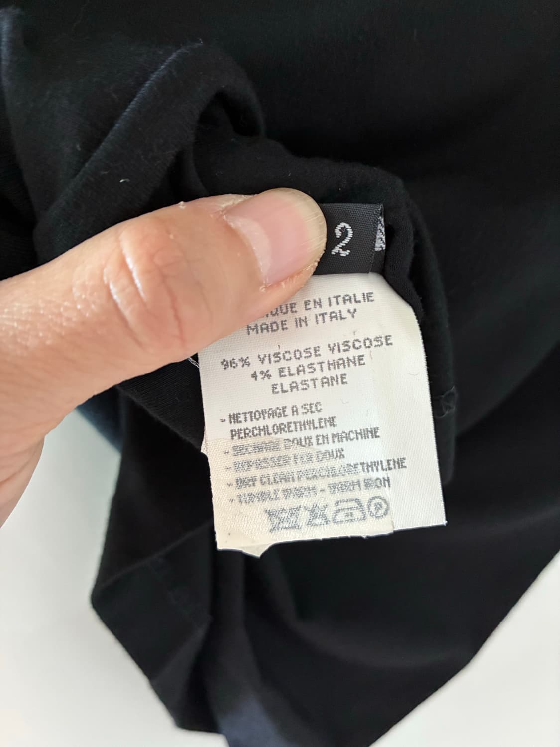 [Yohji Yamamoto] 요지야마모토 블랙 반팔 탑 상품이미지4