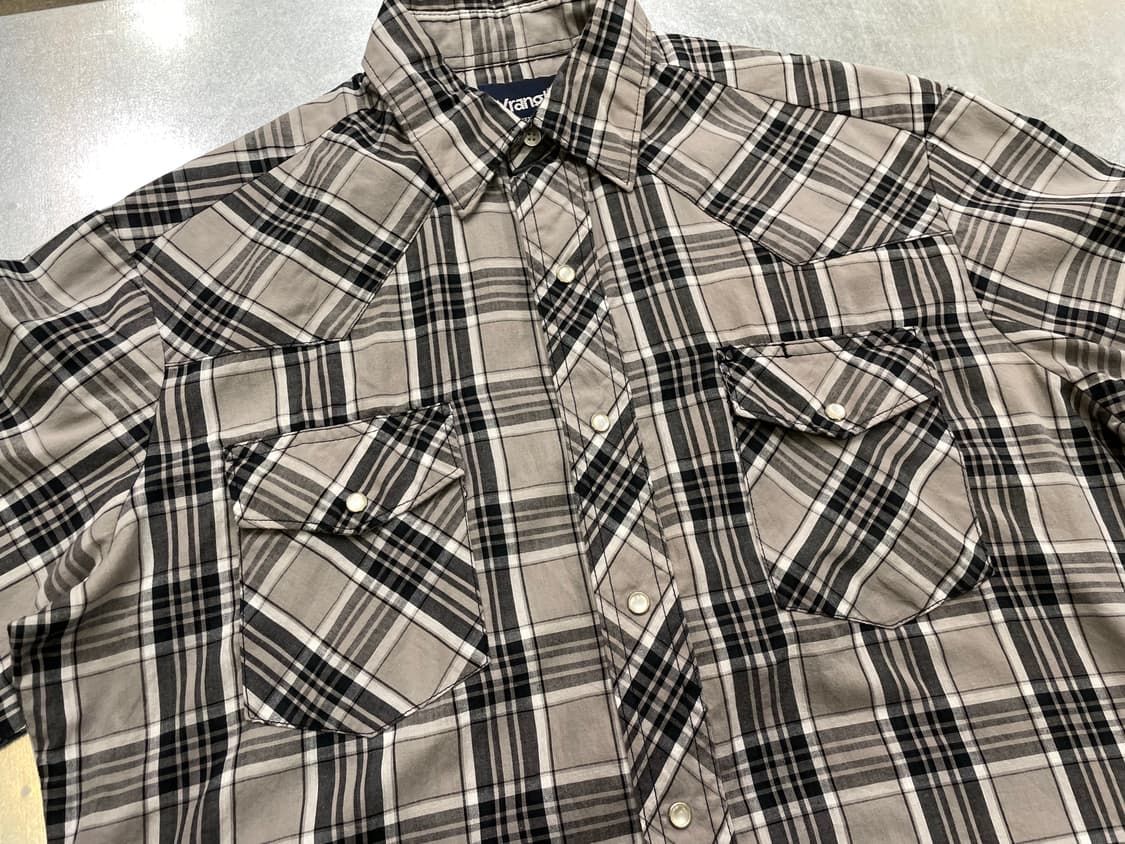 (M) Wrangler 랭글러 체크 웨스턴 반팔 셔츠 상품이미지8
