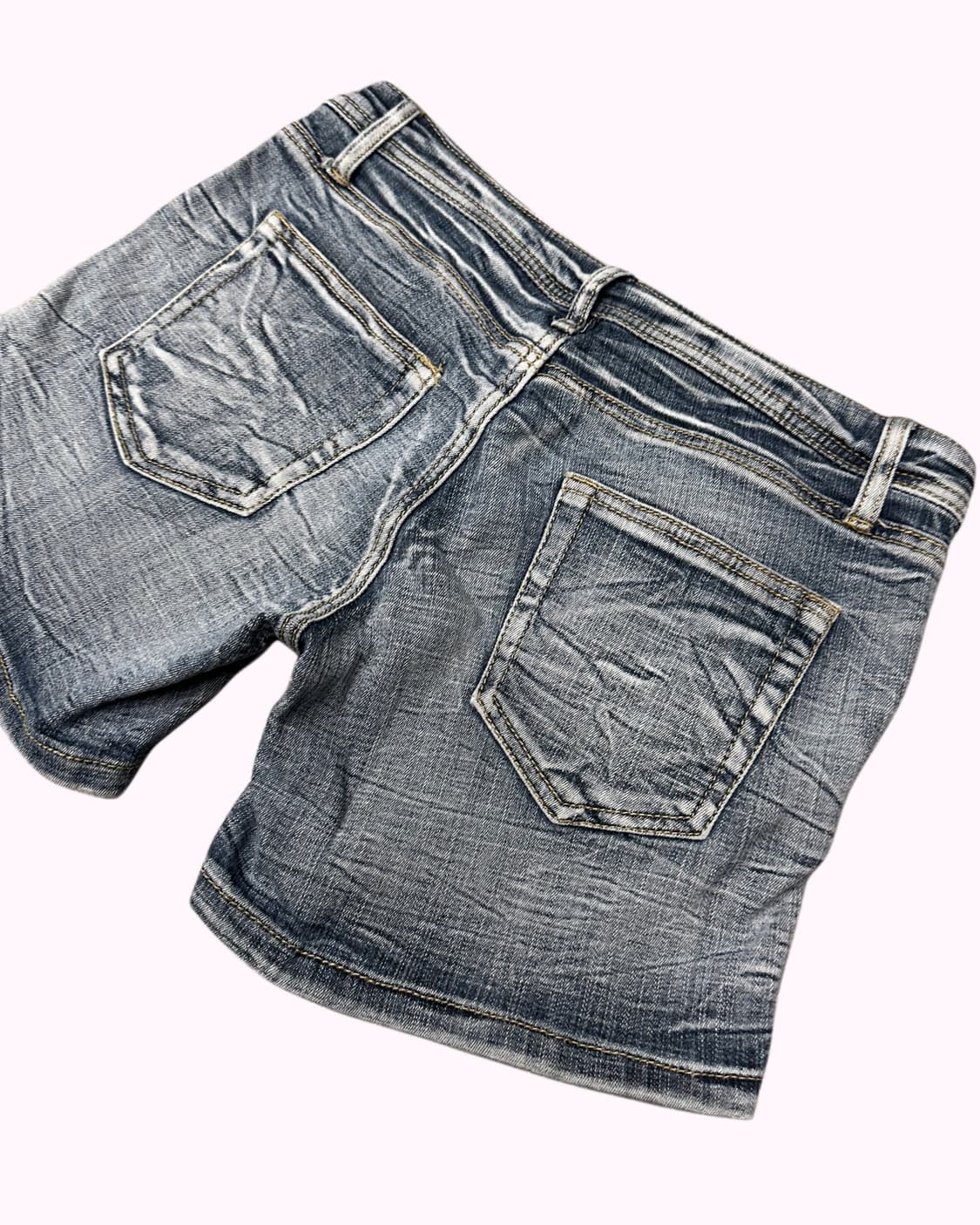 wrinkle white fade denim shorts 상품이미지5