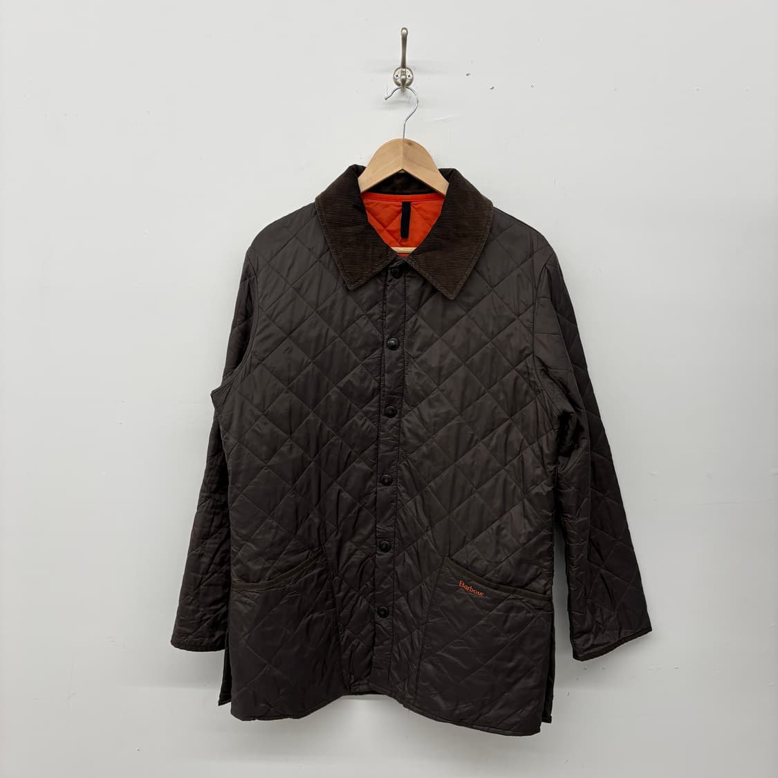 바버 브라운 퀼팅 자켓 남성L 상품이미지1
