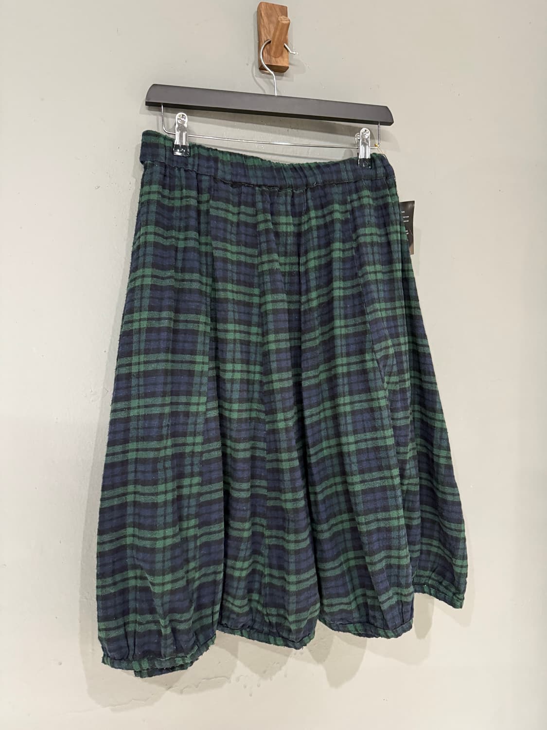 check pattern balloon-fit midi skirt  상품이미지9