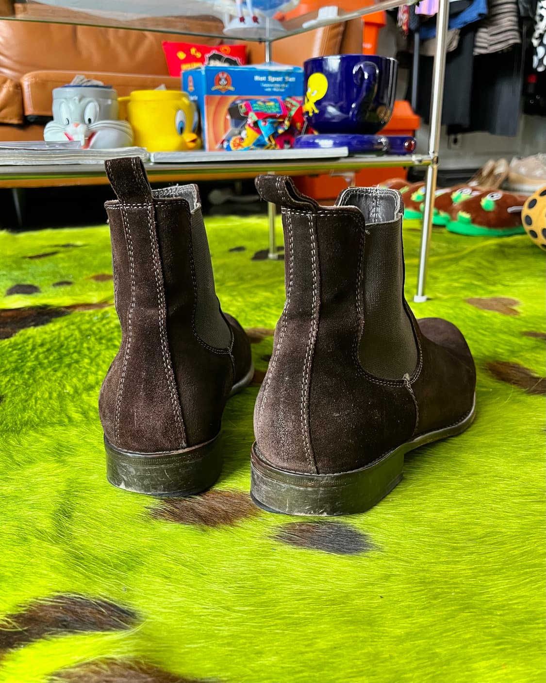 Old Vibram Itlian Leather Suede Boots 상품이미지5