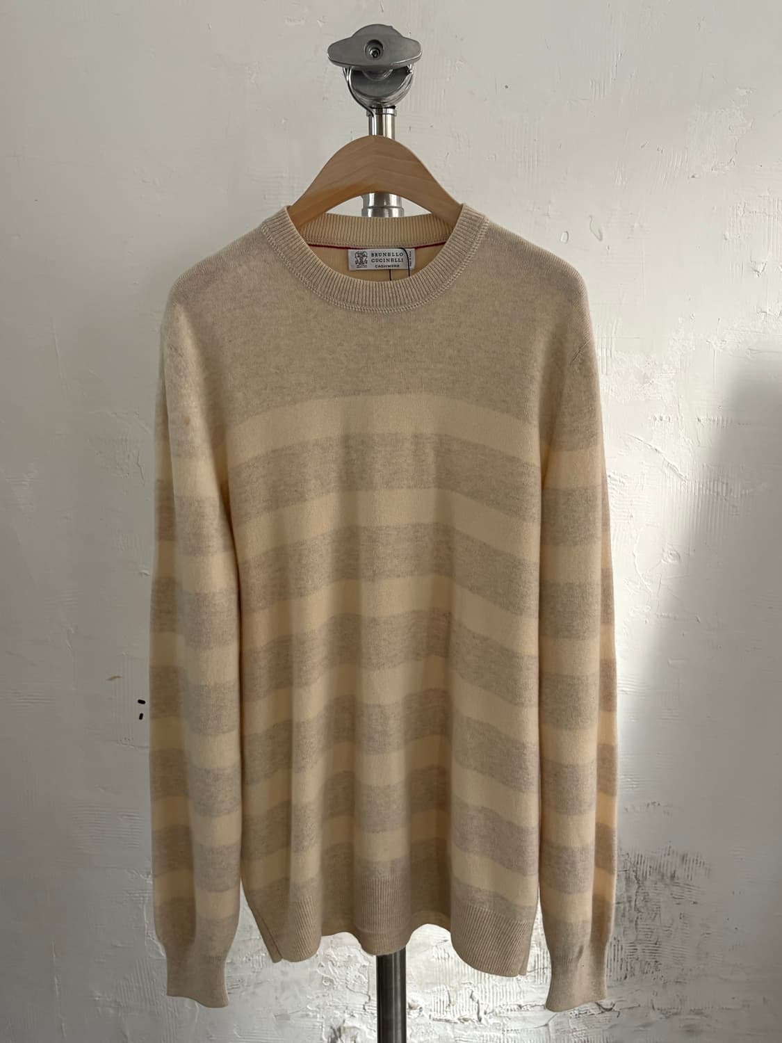 Brunello Cucinelli 브루넬로 쿠치넬리 캐시미어 단가라 니트 상품이미지1