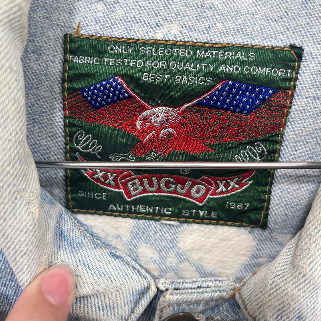 BUGJO 아메리칸빈티지 타이다이 데미지 데님자켓 상품이미지3