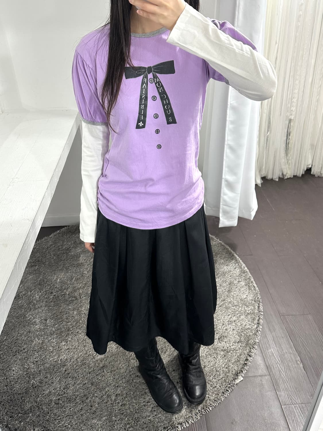 lovely printing puff longsleeve 상품이미지4