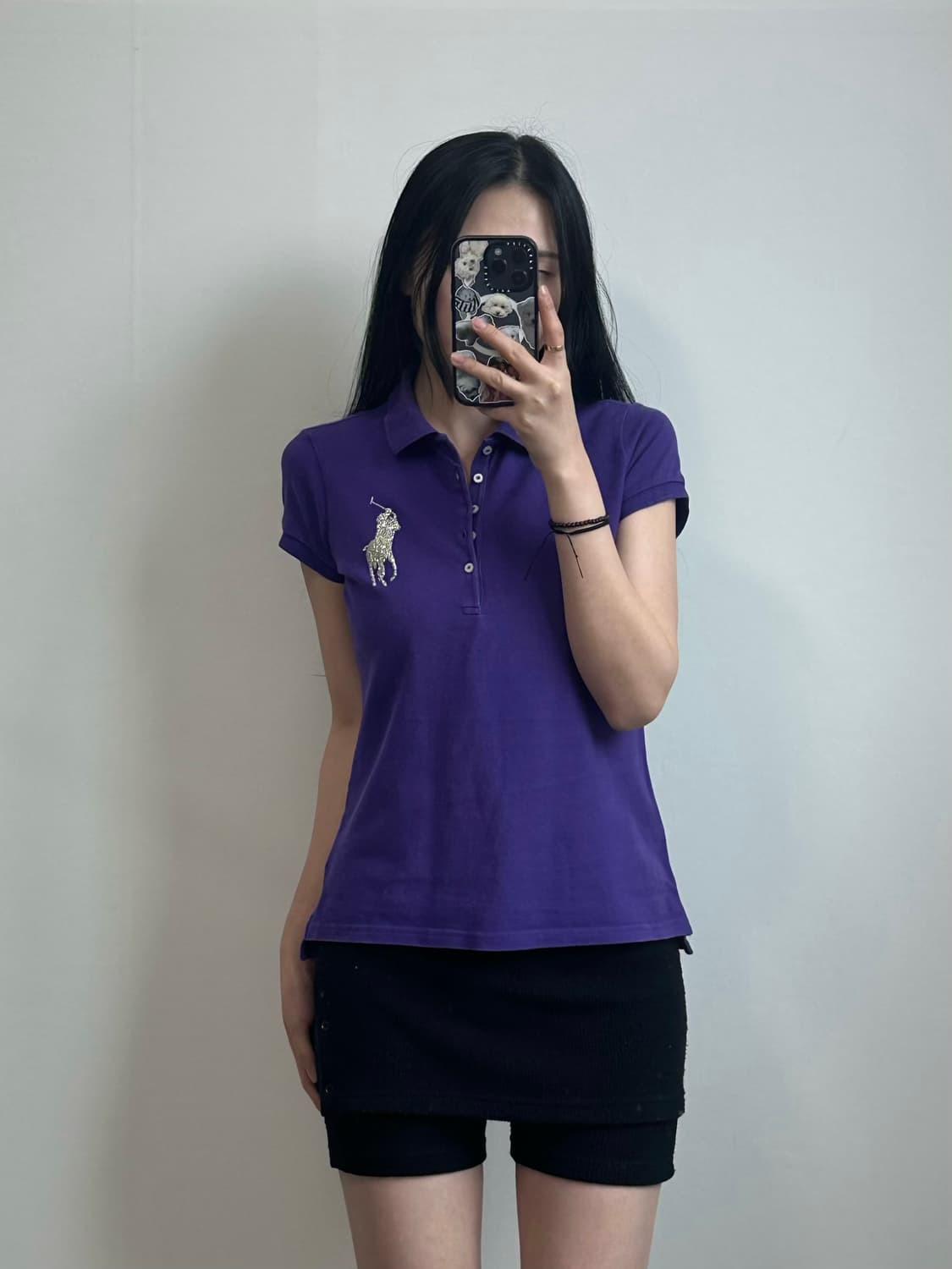 폴로 랄프로렌 빅포니 퍼플 반팔 pk 피케 티셔츠 상품이미지1