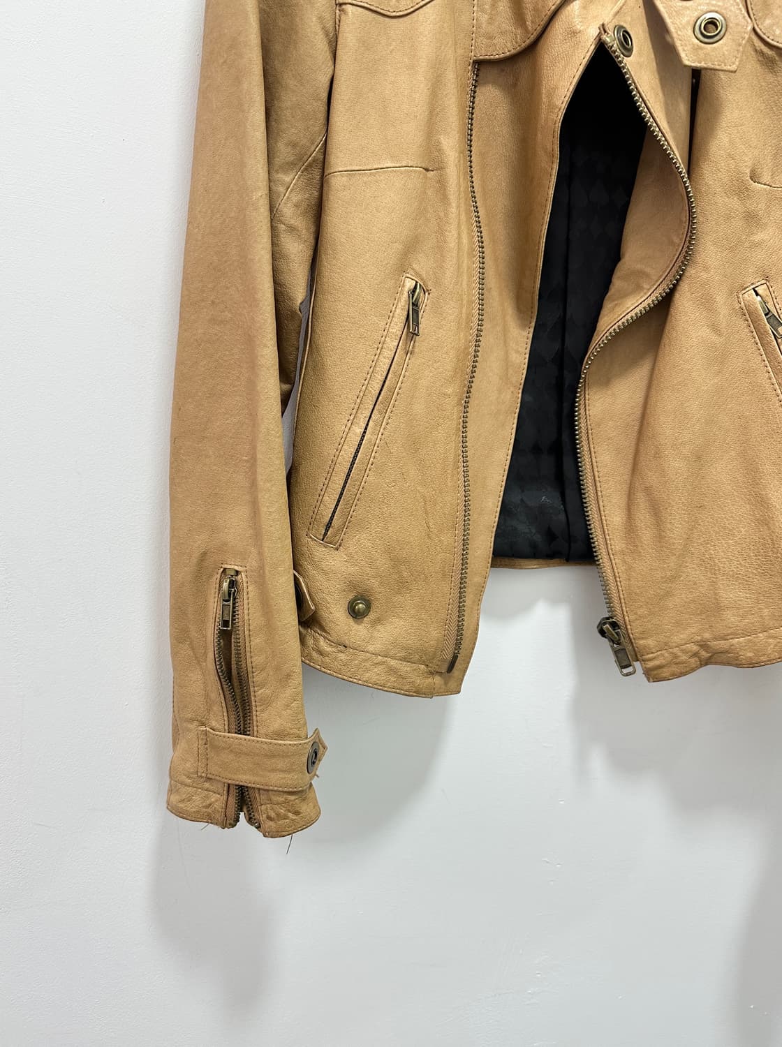 Spiral Girl asymmetric zipper pigskin le 상품이미지7